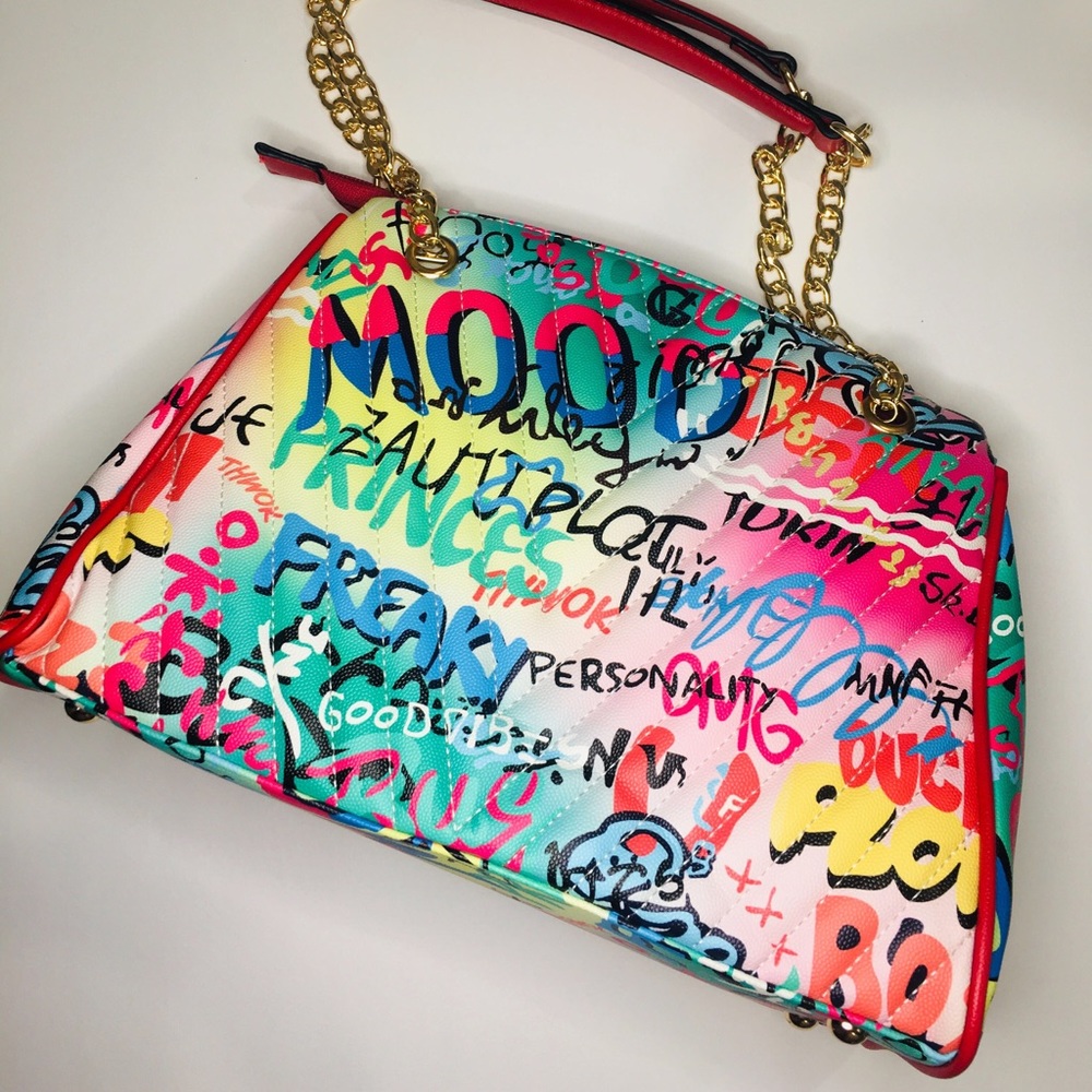 Quilted Graffiti Handbag. (Sold)